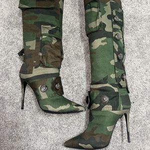Dolce & Gabbana - Camouflage Patchwork Boot